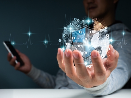 Concept,Of,Network,Cyber,Security,Computer,And,Data,Protection,,With