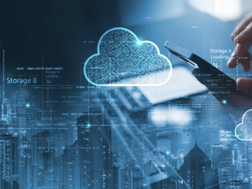 Businessman,Touching,Cloud,Computing,Network.,Cloud,Technology,,Edge,Computing,Technology