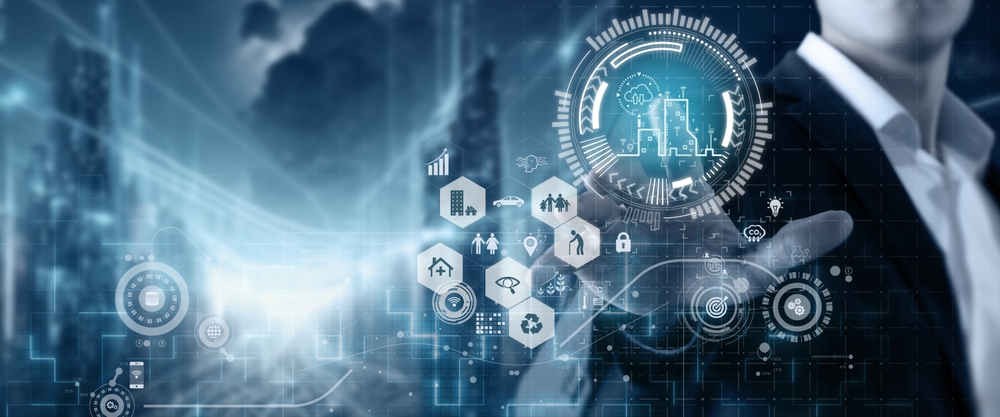 Smart,City,Concept.,Using,Data,Analytics,And,Utilizing,Digital,Infrastructure